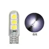 Bombilla LED para Coche Nuevo T10 5050 6LED Placa de Matrícula Luz de Indicador de Ancho LED de Alto Brillo Luz de Cristal Silicona