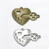 Acessórios de Joias DIY Prata Tibetana Liga Retrô Casal Chave Pingente Cadeado do Amor Pulseira Colar Pingente Decoração