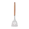 Utensílios de Cozinha com Cabo de Madeira, Conjunto de Espátulas de Silicone, Espátula e Colher de Silicone Resistentes a Altas Temperaturas, Ferramentas de Cozinha Antiaderentes, Espátula de Cozinha