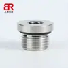 Tornillo de Tapa Final Hexagonal con Brida de Acero Inoxidable 304 1/8 Pulgada 1/4 Pulgada 1/2 Pulgada Imperial M8 M10 M20 X1.5 Métrico