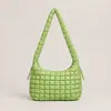 Bolsa plissada tipo nuvem para mulheres no atacado, bolsa de ombro única da moda, bolsa acolchoada com algodão down de grande capacidade, bolsa tipo bolinho casual e versátil