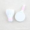 Acessórios de Resina DIY Capa de Celular Chaveiro Atacado Cola Creme Badminton Macaron Raquete de Tênis Grampo de Cabelo Brincos