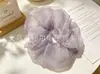 Elásticos para el pelo coloridos, elegantes y artísticos, scrunchies de malla floral de alta elasticidad, accesorios en stock para venta al por mayor