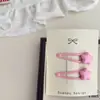 Par de Grampos de Cabelo Infantis Simples Macaron Coração Estrela Gota d'Água Grampo Lateral Grampo para Franja