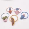 Nueva versión coreana de cuerda para el pelo de corona para niños, accesorios para el pelo, alta elasticidad, patrón de fruta de dibujos animados, tienda de dos yuanes, goma elástica al por mayor