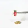 Botones de Zanahoria 7*3.8mm Botones Mini DIY Joyería con Goteo de Aceite Accesorios Botones Metálicos para Ropa de Bebé BJD Pequeños