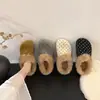 Pantuflas de Lunares Franceses Esponjosas para Mujer Estilo Otoño/Invierno 2026 Uso Exterior Suela Gruesa Slip-on Persona Perezosa Birkenstock Zapatos Esponjosos