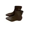 Encuentro de Primera Temporada Versión Coreana Botas Skinny con Cremallera Trasera Retro para Mujer 2026 Otoño Nuevo Estilo Elegantes Botas de Tobillo de Caballero con Punta