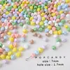 Contas de Acrílico em Formato Especial Carambola Materiais DIY Feitos à Mão Contas de Doce Banhadas Pulseira Furo Reto Acessórios de Contas para Corrente de Celular