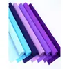 Papel de regalo para flores frescas de 48 colores, ramo de dibujos animados, materiales para arte floral DIY hechos a mano, papel crepé, papel con borde enrollado, papel crepé de color liso enrollado