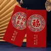 2025 Sobres Rojos al por Mayor Sobres de Dinero de la Suerte para Año Nuevo Papel Duro de Alta Calidad Papel Perlado Escarchado Sobres Rojos de Año Nuevo Boda Cien Mil Yuan