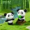 Micropaisaje creativo, lindo panda redondo, muñeco de jardinería, decoraciones DIY, accesorios colgantes, adornos pequeños de plástico para escritorio