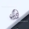 Venda Direta do Fabricante: Coração Geométrico de Zircônia 4*6-8*10mm Coração Gordo de Zircônia com Base Pontiaguda para Cravação em Anéis
