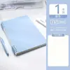 Cuaderno de Hojas Sueltas Antideslizante B5 con Espiral Desmontable, Adecuado para Estudiantes de Secundaria y Preparación de Exámenes de Posgrado, A5 Azul Sencillo y Fresco