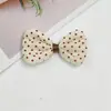Tela Dibujos Animados Lunares Estampado de Corazón Lazo Hecho a Mano DIY Accesorios para el Cabello Ropa Ropa de Muñeca Accesorios de Decoración para Mascotas