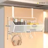 Prateleira lateral de armazenamento para guarda-roupa de dormitório, prateleira de armazenamento sem furos, um item útil para quartos de dormitório, pode ser pendurada na cama, embaixo da mesa ou na mesinha de cabeceira