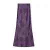 Traje de Dos Piezas Morado de Rayón con Botones, Estilo Nacional Nuevo Chinoiserie, para Mujer, Verano y Hermoso Conjunto M7085