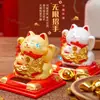 Novo Gato da Sorte Solar Criativo Ornamentos de Aceno Automático Carro Desktop Escritório Presentes de Riqueza Fabricante Atacado