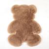 Alfombra moderna y sencilla con forma de oso de dibujos animados de imitación de piel de conejo, para la entrada del dormitorio o la sala de estar. Se puede enviar en nombre de...