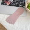 Calcetines Antipelusas de Cinco Dedos para Mujer, Calcetines Invisibles Tipo Boat, Verano Finos de Malla Transpirables Antibacterianos y Desodorantes, Calcetines de Verano con Dedos Separados para Mujer