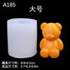 Molde de silicona con forma de oso 3D para velas de yeso, aromaterapia, bricolaje, pegamento, accesorios decorativos de mesa