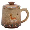 Taza con Infusor de Té Separador de Té Cultural y Creativo de Dunhuang Regalo de Inauguración para Clientes, Líderes, Maestros Souvenir de Alta Gama