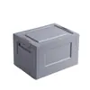 Caja de Almacenamiento Plegable, Caja de Almacenamiento Doméstica para Libros, Caja de Almacenamiento para Juguetes y Ropa, Caja de Almacenamiento de Plástico Transparente de Gran Capacidad