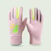 Guantes de esquí con forro polar para niños y niñas, cálidos, para otoño e invierno, para exteriores, resistentes al viento y al frío, impermeables y resistentes al agua.