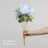 Rosas artificiales, flores falsas, decoraciones de boda, arreglos de flores de plástico, decoración para el hogar de la sala de estar, arreglos de flores secas, ramos de flores eternas