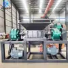 Triturador de tanque de óleo residual triturador de pneu triturador de resíduos plásticos sucata de ferro triturador de metal de eixo único duplo