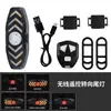Luz Trasera Inteligente con Control Remoto para Bicicleta Carga USB con Bocina Señal de Giro para Ciclismo Bicicleta de Montaña Luz Trasera de Advertencia de Alto Brillo