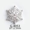 Celebridad de internet Nuevo exquisito lujo ligero circonita serie copo de nieve navideño joyería para uñas oro y plata decoraciones para uñas texturizadas