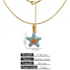 Collar Colgante de Tortuga Perla Luna Transfronterizo Accesorios Lujo Ligero Nicho Estilo Vacaciones Verano Dopamina Mujer Gama Alta