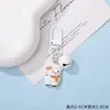 Llavero de cordero de resina lindo de dibujos animados, colgante de cuentas DIY, colgante de muñeca de cordero de peluche lindo estilo libro rojo pequeño