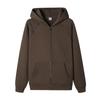Suéter de terciopelo de una pieza con cremallera de 360 g, sudadera personalizada con forro polar, pantalones con capucha, traje para hombres y mujeres, impresión de logotipo al por mayor