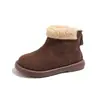 Botas Birkenstock retro estilo francés, nueva colección otoño/invierno 2026, botines cortos con forro de felpa estilo coreano para niñas, tallas medianas y grandes, botas de nieve