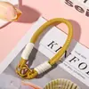 Pulseira de Pulso Trançada Estilo Curto Corda Anti-Perda para Pendurar Celular Dopamina Portátil Cordão de Mão Chaveiro de Carro