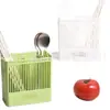 Novo Estilo Porta-Hashi de Parede para Cozinha, Não Requer Furação, Alto Valor Estético, Organizador de Talheres Compartimentado, Porta-Hashi Suspenso com Drenagem de Água para Uso Doméstico