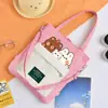 Bolsa de lona para niñas, cruzada, gran capacidad, combinable, mochila, bolso de mano para estudiante, clase, bolso de hombro multiusos, venta al por mayor