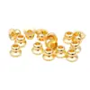 Venta Directa de Fábrica Relleno de Oro de 14K Color Duradero Cuentas de Flor de Campana Tapas para Joyería DIY Hecho a Mano Joyería con Agujero Pasante Accesorios