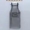 Delantal de TPU sin lavado, resistente al aceite, estilo nuevo con tirantes, impermeable, para uso en cocina, cocina y manipulación de mariscos, unisex, ropa de trabajo moderna