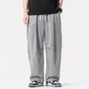 Calça casual de verão nova e de tamanho grande transfronteiriça, estilo japonês e de Hong Kong, estilo chinês retrô, calça masculina casual leve de perna reta, moderna