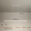 Lámpara de araña de espectro completo para restaurante, moderna, sencilla, nórdica, minimalista, para mesa de comedor, bar, diseñador, oficina, sala de estar, tira de luz