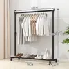 Simple Estante para Secar Ropa del Hogar de Pie para Piso Habitación Balcón Perchero Colgador de Ropa Dormitorio Interior Plegable
