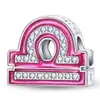 Panjia Transfronteiriço 12 Constelações Diamante Rosa Contas para Pulseira Colar Joias Contas Acessórios Atacado