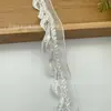 Máquina de Ondas Blanca y Negra Bordada con Cuentas de Cristal de la Marca, Encaje Soluble en Agua para Vestidos y Ropa de Mujer, Accesorios Hechos a Mano