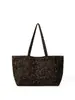 2025 Nuevo Diseño de Nicho Bolso Tote de Gran Capacidad Estilo Coreano Versátil para Viajes de Negocios Estampado de Leopardo de Gama Alta Bolso de Mano y Hombro