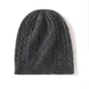 Gorro de Punto Grueso Cálido de Moda Casual para Mujer, Color Sólido, Tejido de Cable con Diamantes, Nuevo Estilo Otoño/Invierno 2026