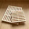 Estante de Almacenamiento de Cocina de Tronco de Madera de Pino Almacenamiento Sencillo Almohadilla Aislante de Calor a Prueba de Humedad Mini Bandeja Alfombrilla para Mascotas Soporte para Plantas