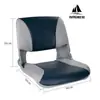 Silla de Yates, Asiento de Barco, Lancha Rápida, Barco de Pesca, Silla de Conducción de Barco de Pesca, Asiento Plegable Anti-UV Impermeable Protección Solar